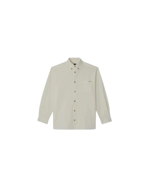 A.P.C. White Casual Shirts for men