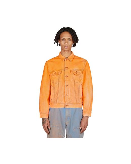 NOTSONORMAL Jassen ,Oranje ,Denim Denim Jack in het Orange voor heren