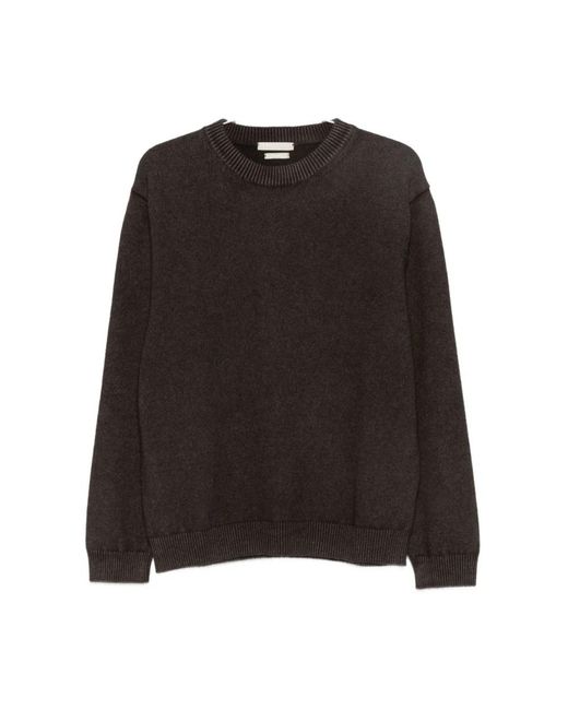 Round-Neck Knitwear Daniele Fiesoli de hombre de color Black