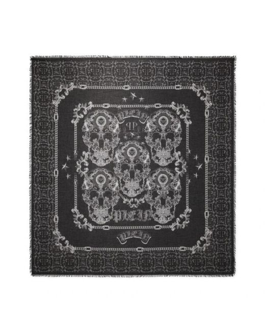 Philipp Plein Black Scarves