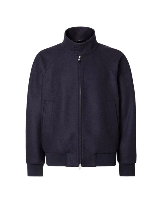 Fendi Blue Bomber Jackets for men