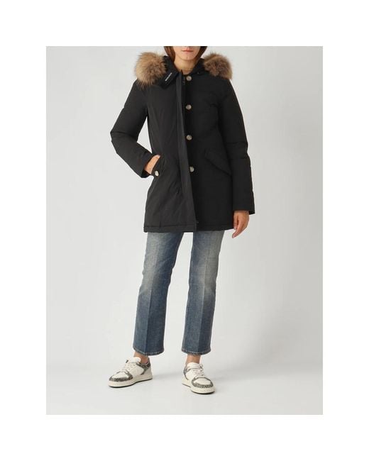 Woolrich Black Winter Jackets