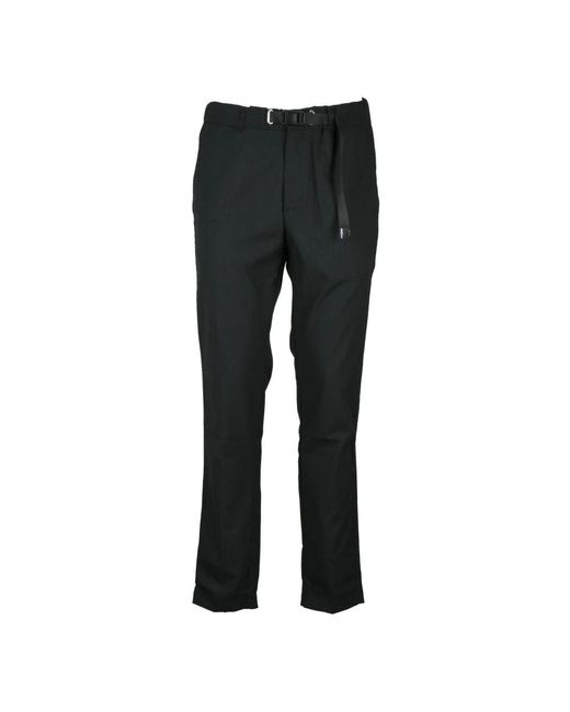 White Sand Elegante Wollmischungshose in Black für Herren