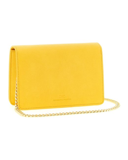 Elisabetta Franchi Yellow Cross Body Bags
