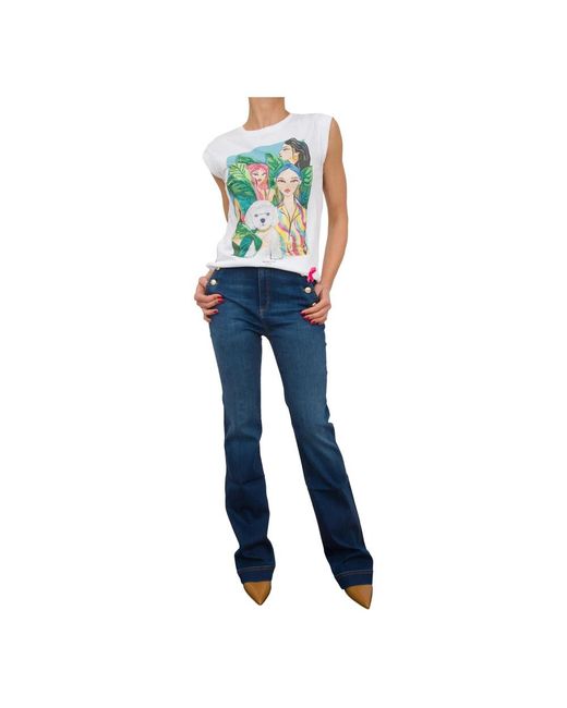 Nenette Blue Bootcut Jeans