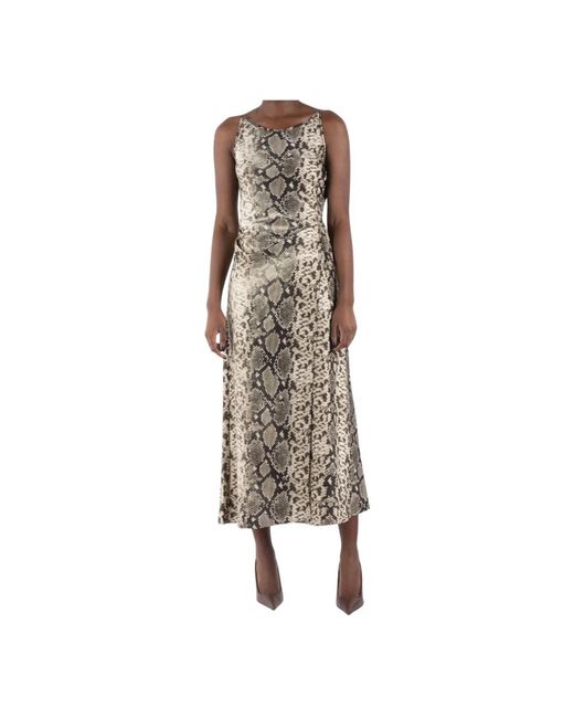 Midi Dresses Acne de color Brown