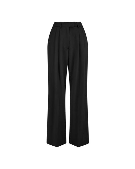 Nicowa Moderne Klassieke Wijde Pijp Broek Rosciwo in het Black