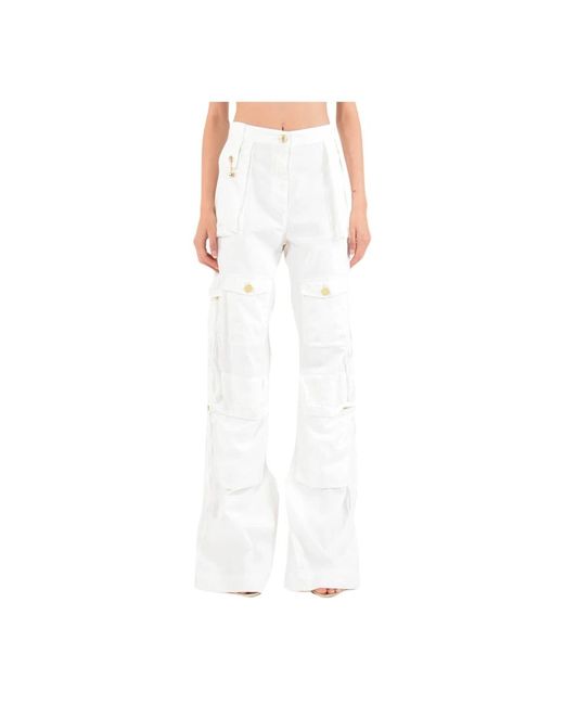 Trousers > wide trousers Elisabetta Franchi en coloris White