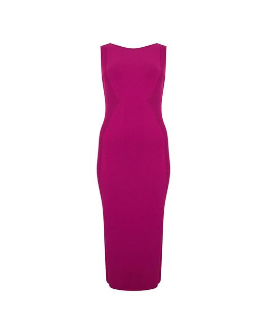 Alberta Ferretti Purple Midi Dresses