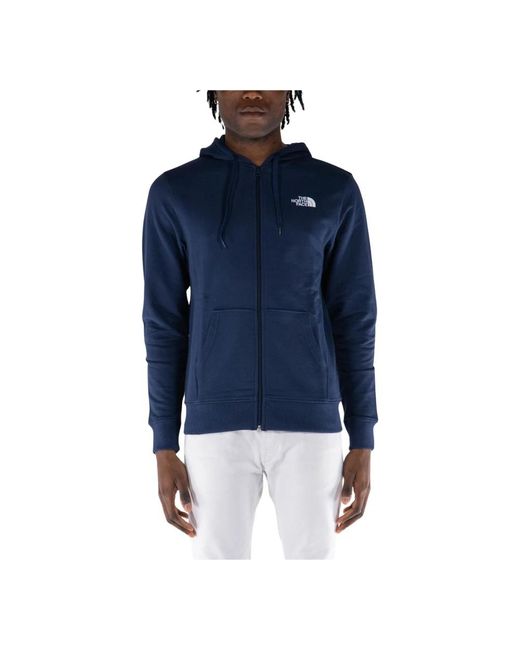 The North Face Blue Zip-Throughs for men