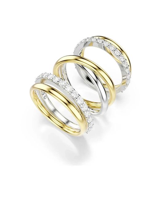Swarovski Metallic Hyperbola Cocktail Ring