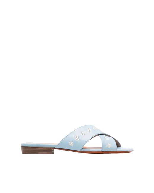 Santoni Blue Sliders