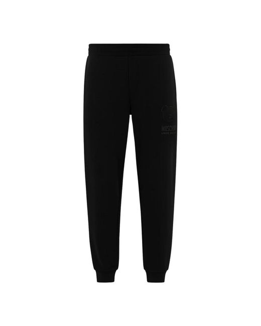 Moschino Broeken ,Zwart ,Katoen Underbear Joggers in het Black