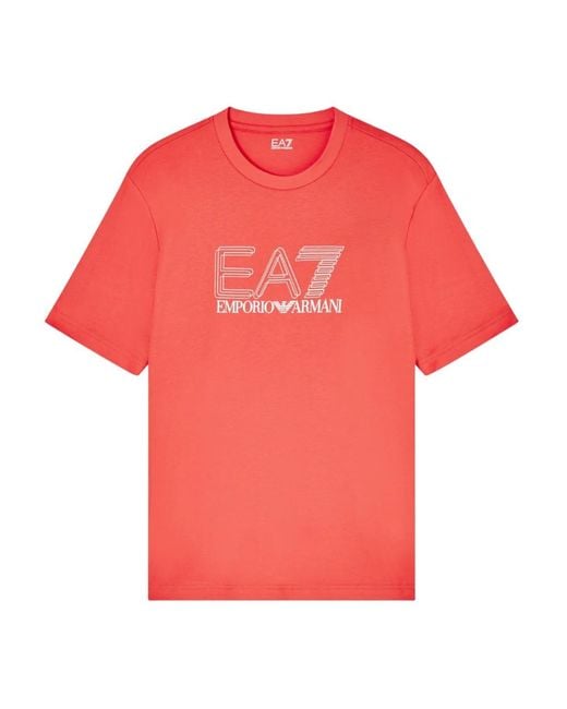 EA7 Pink T-Shirts for men