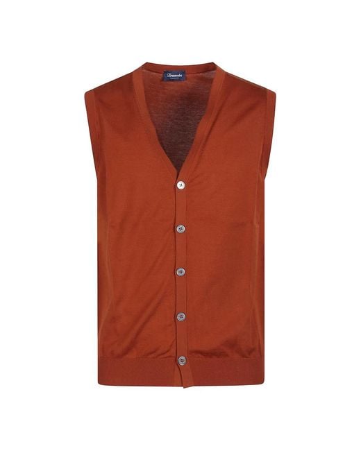 Drumohr Brown Waistcoats for men