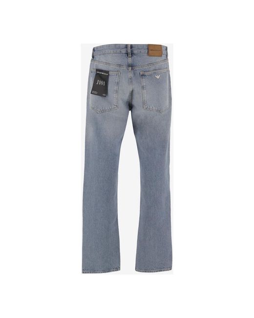 Emporio Armani Blue Straight Fit Jeans for men