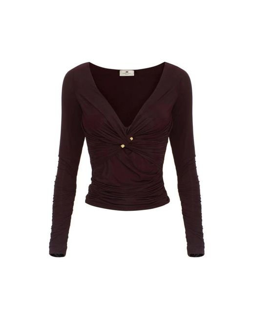 Elisabetta Franchi Purple Blouses