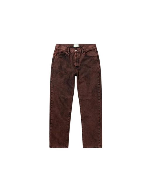 Aries Brown Straight Fit Jeans for men