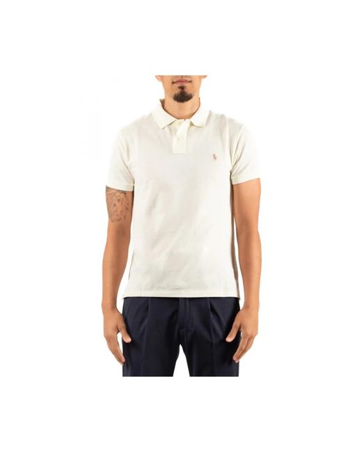 Ralph Lauren White Polo Shirts for men