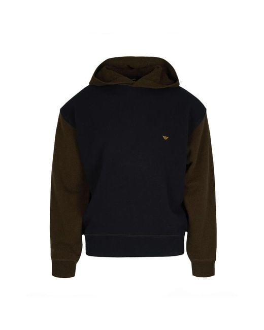 Emporio Armani Black Hoodies for men