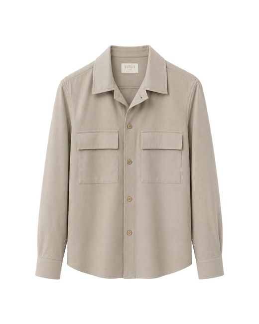 BRIGLIA Jassen ,Wol John Shirt Jacket in het Natural voor heren