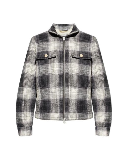 AllSaints Jassen ,Grijs ,Katoen Matheson Check Jacket in het Gray voor heren