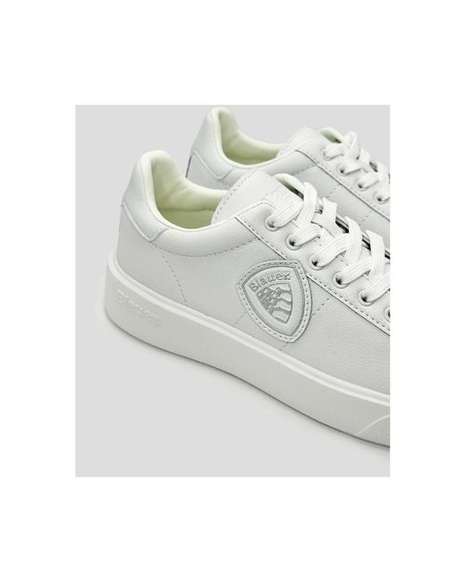 Blauer White Sneakers for men