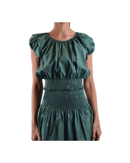 KENZO Overhemden ,Groen ,Katoen Elegante Groene Katoenen Blouse in het Green