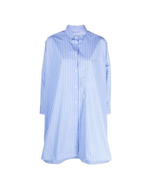 Jil Sander Blue Shirt Dresses