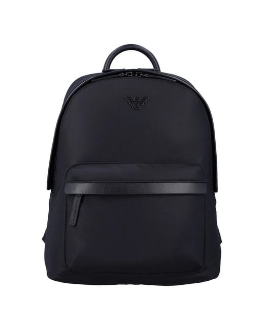 Emporio Armani Black Backpacks for men