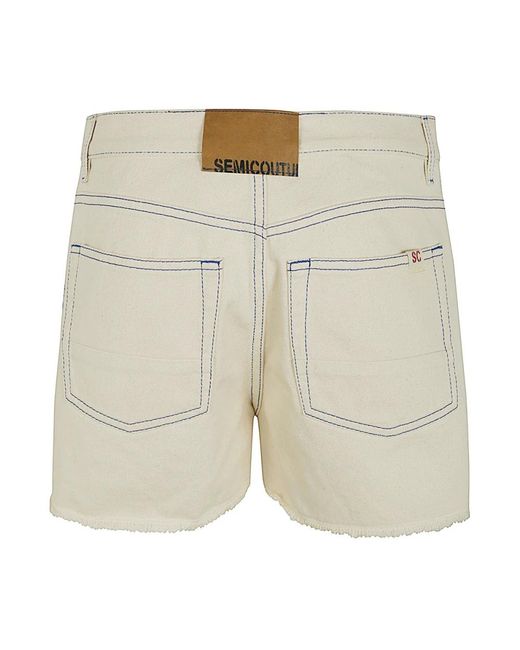 Shorts > denim shorts Semicouture en coloris Natural