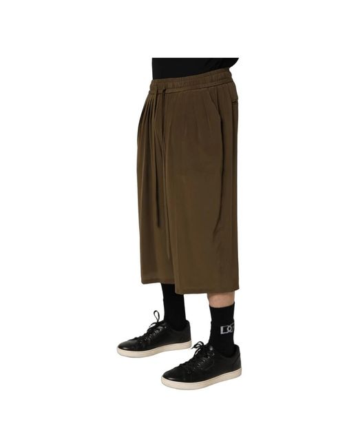 Dolce & Gabbana Brown Long Shorts for men