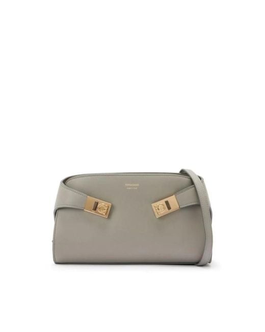 Ferragamo Cross Body Bags in het Gray
