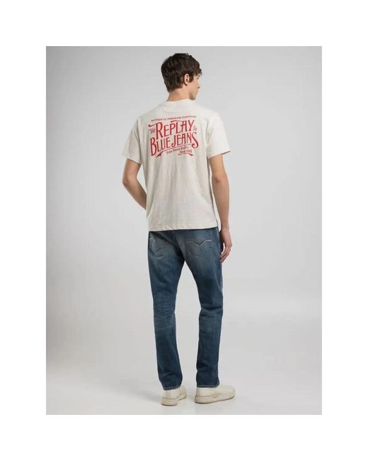 Replay T-Shirts in het Gray voor heren