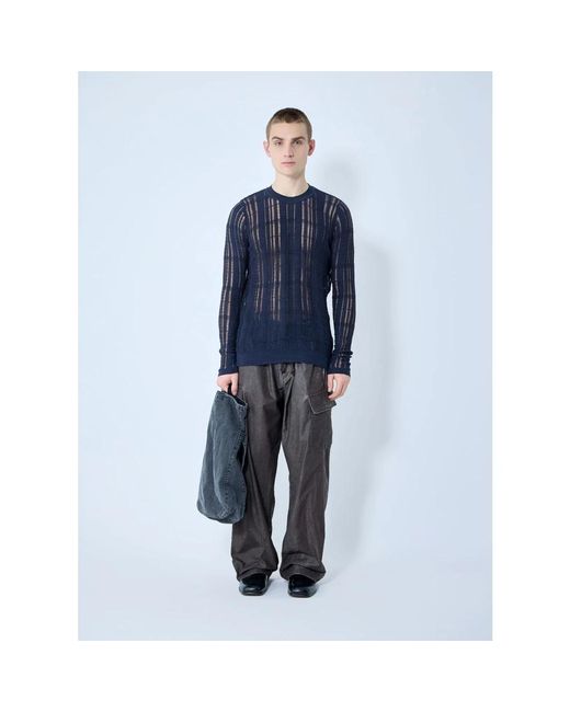 Our Legacy Blue Round-Neck Knitwear for men