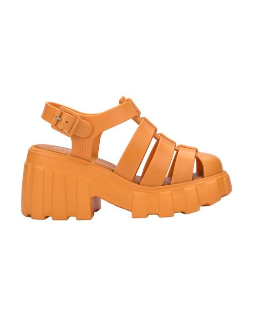Melissa Orange High Heel Sandals