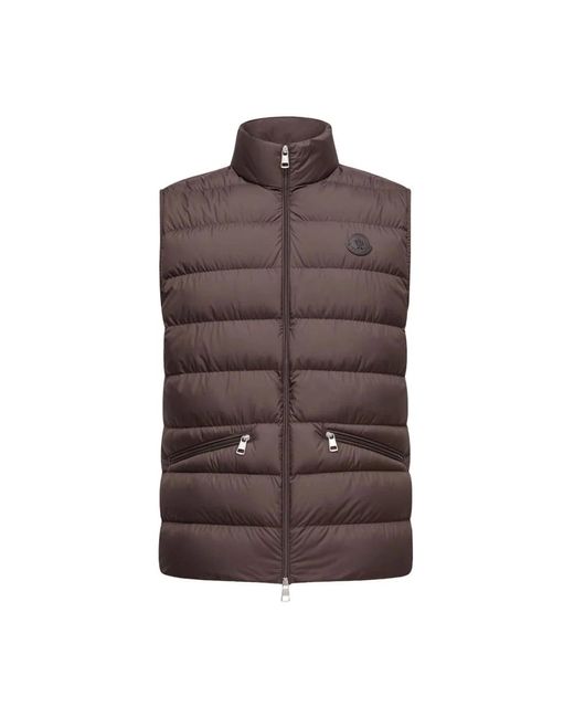 Moncler Brown Vests for men