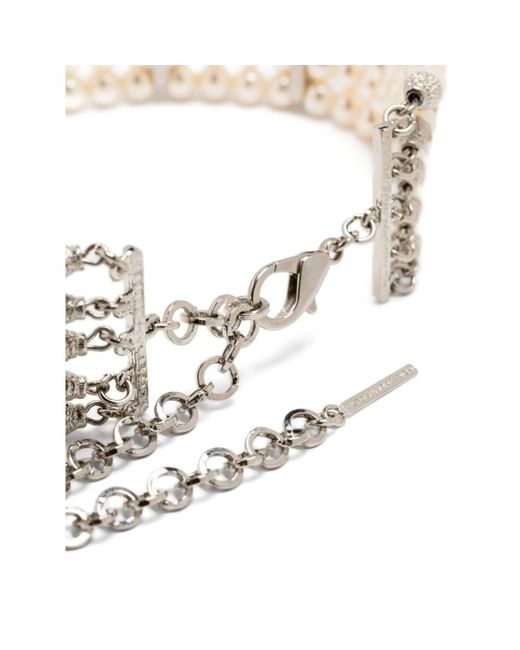 Alessandra Rich White Necklaces