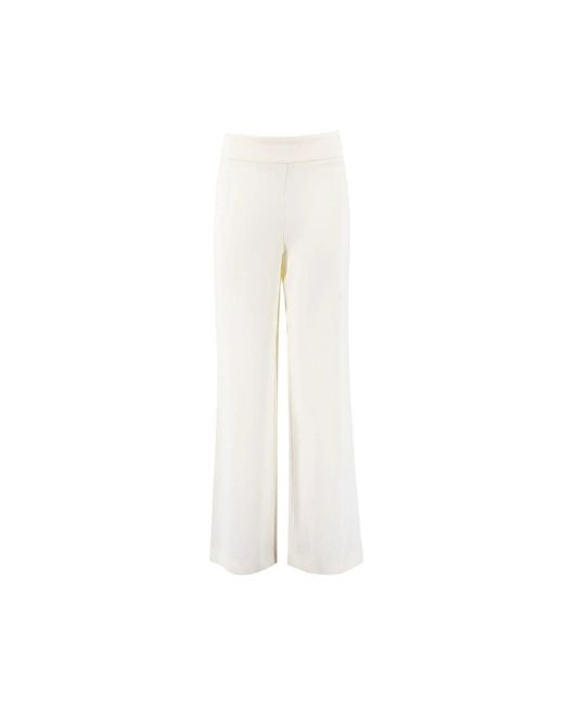 Wide Trousers Le Tricot Perugia en coloris White