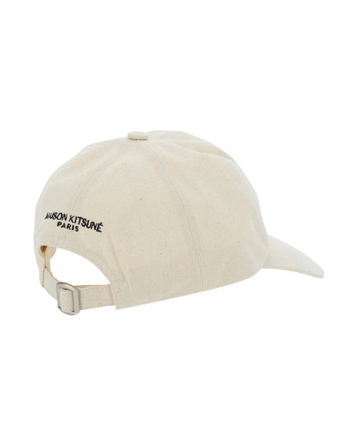 Caps di Maison Kitsuné in Natural da Uomo