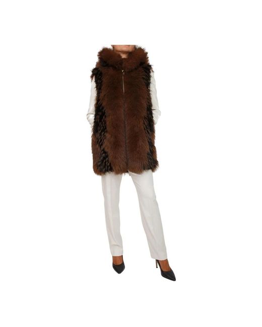 Fracomina Brown Vests