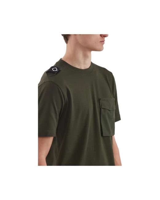 Ma Strum Tops ,Groen ,Katoen Cargo Pocket Tee Oil Sick in het Green voor heren
