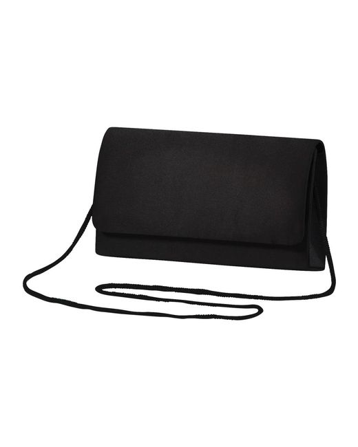 Vera Mont Black Satin clutch tasche mit magnetverschluss,elegante satin clutch mit magnetverschluss