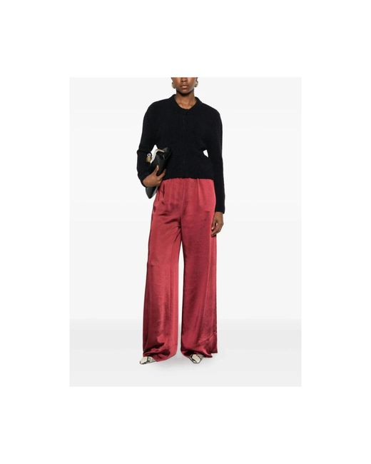 THE NINA STUDIO Red Wide Trousers