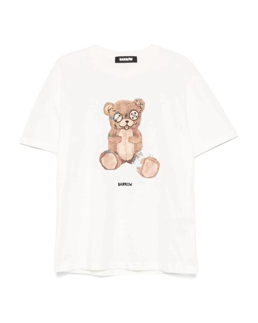 T-Shirts di Barrow in White da Uomo