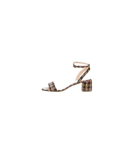 Poche Paris Metallic High Heel Sandals
