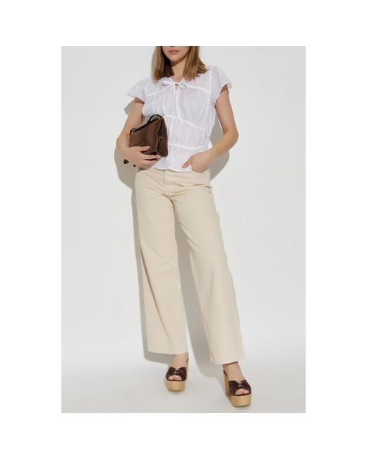 Rag & Bone Overhemden ,Wit ,V-Hals Top in het White