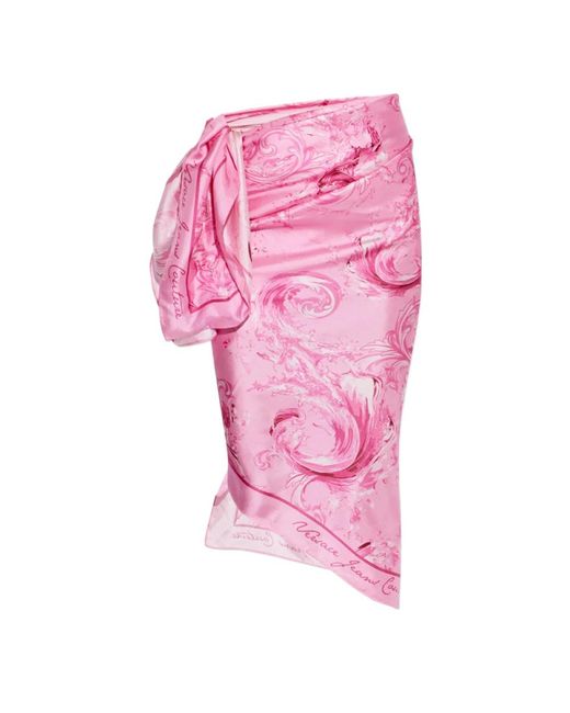 Versace Jeans Couture Pink Silky Scarves