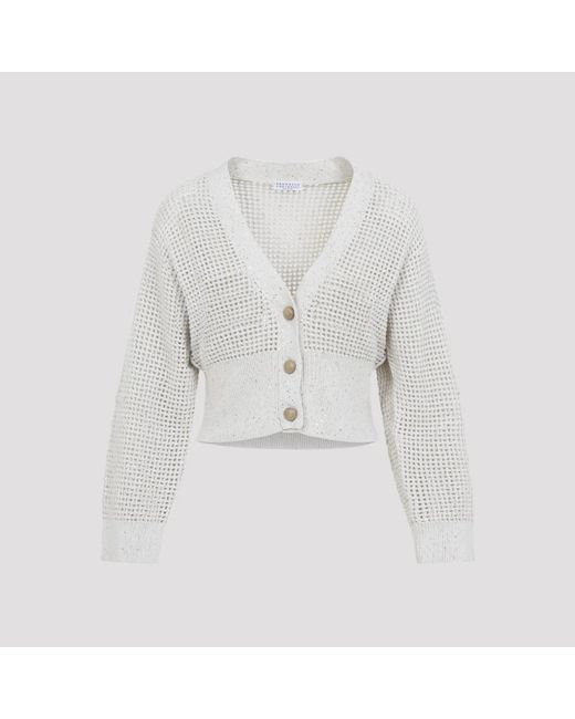 Brunello Cucinelli Mdv762106 Sweater in het Gray