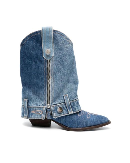 Ash Blue Cowboy Boots